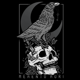 'Memento Mori' Hoodie - Bards & Cards
