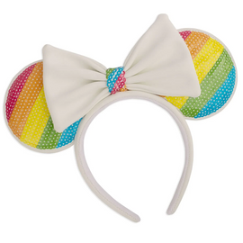 Loungefly: Disney - Sequin Rainbow Minnie Ears Headband - Bards & Cards
