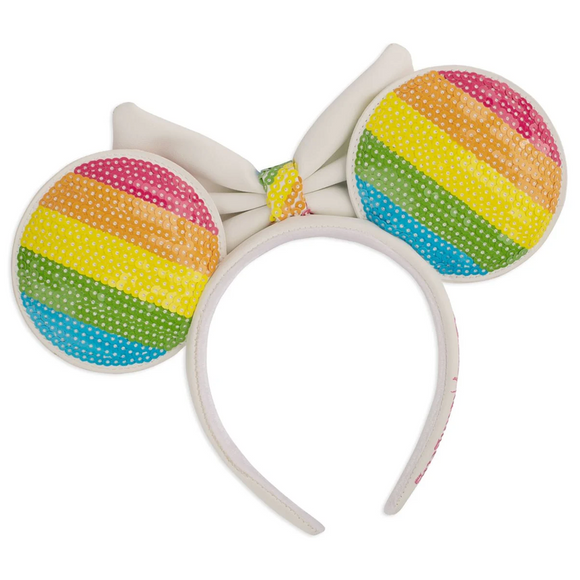 Loungefly: Disney - Sequin Rainbow Minnie Ears Headband - Bards & Cards
