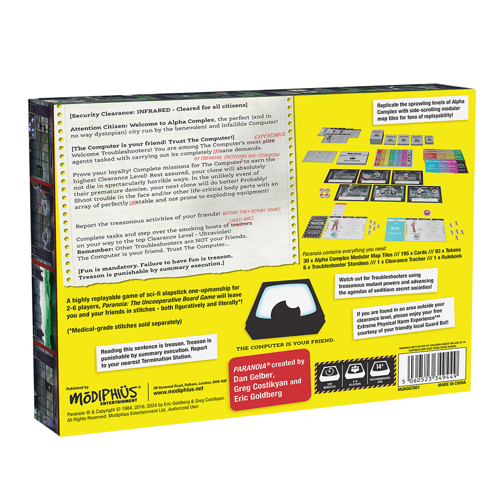 Paranoia The Uncooperative Board Game - 0