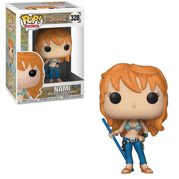 Funko POP! One Piece - Nami Vinyl Figure #328 - Bards & Cards