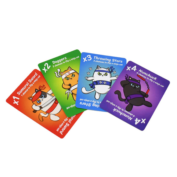 Ninja Cat Cucumber Attack - Bards & Cards