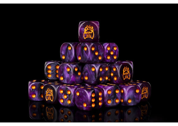 Conquest: Old Dominion - Purple Marbled Dice (24 pk) - Bards & Cards