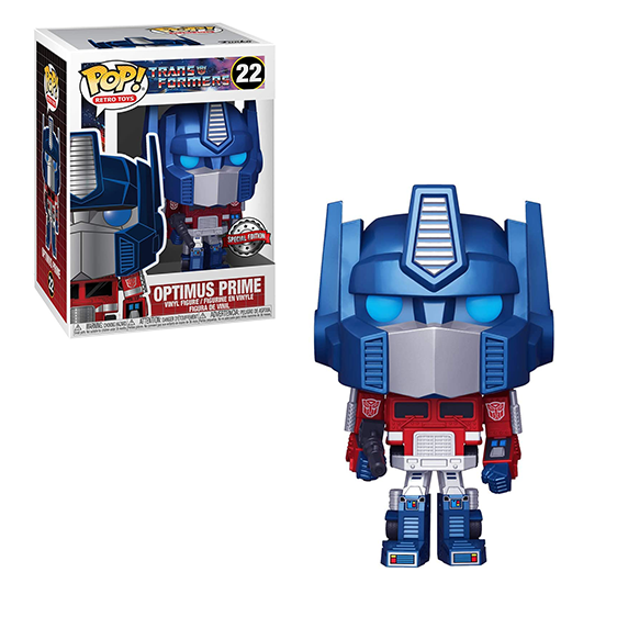 Funko POP! Transformers - Optimus Prime (Metallic) Vinyl Figure #22 Special Edition Exclusive [READ DESCRIPTION] - Bards & Cards