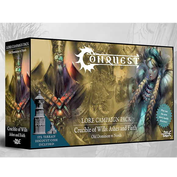 Conquest: Lore Campaign Pack - Crucible of Wills: Ashes and Faith - Bards & Cards