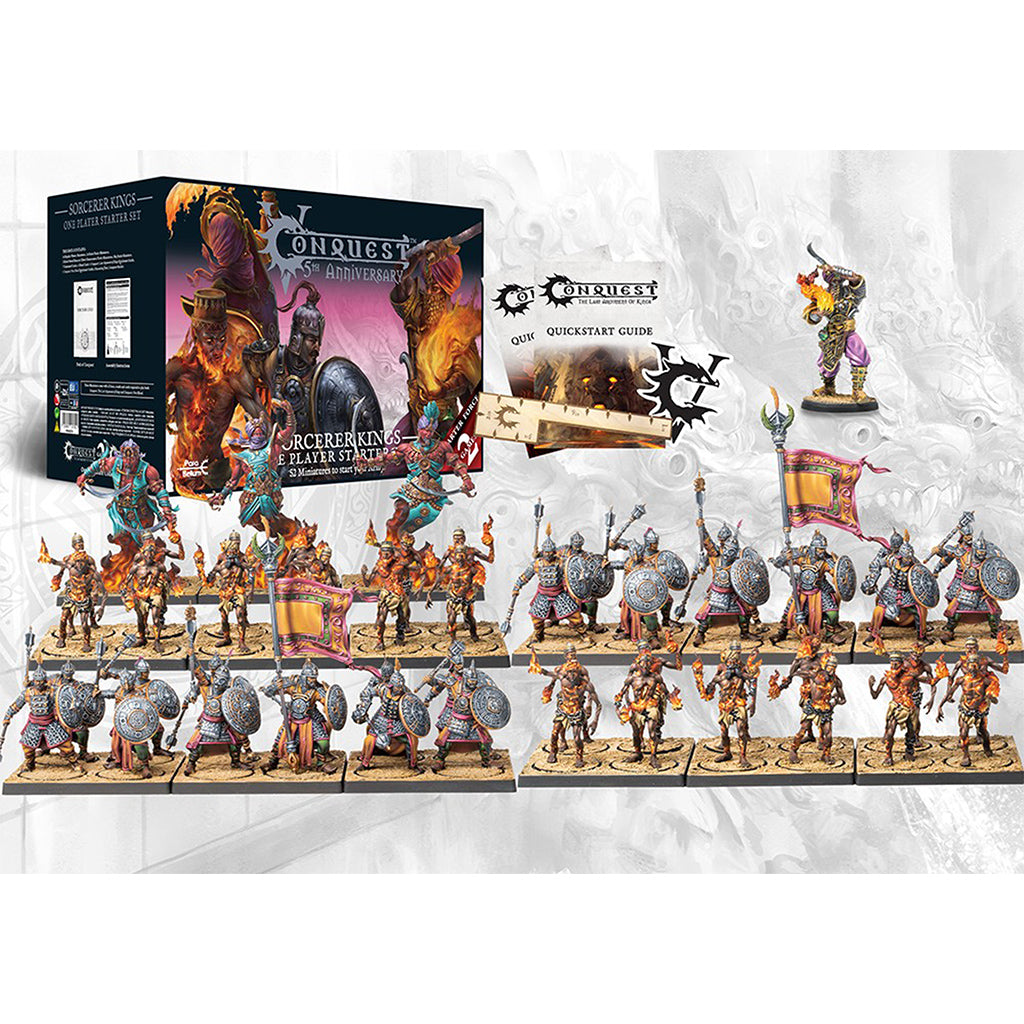 Conquest: Sorcerer Kings: 5th Anniversary One Player Starter Set - Bards & Cards