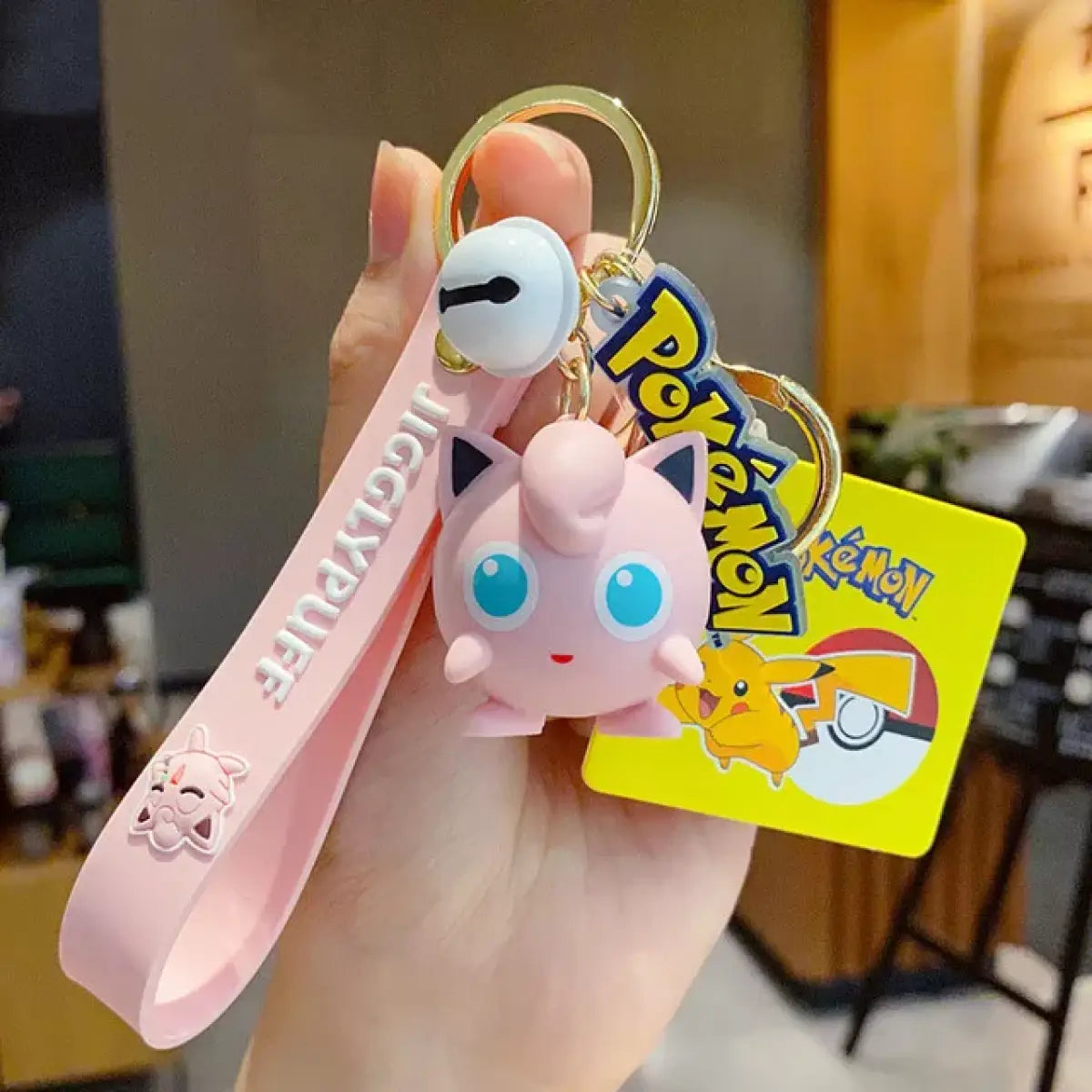 "Pokemon Action Figure Keychain - Pikachu, Charmander, Snorlax, Squirtle