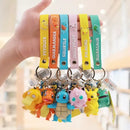 "Pokemon Action Figure Keychain - Pikachu, Charmander, Snorlax, Squirtle - Bards & Cards