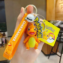 "Pokemon Action Figure Keychain - Pikachu, Charmander, Snorlax, Squirtle - Bards & Cards