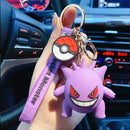 "Pokemon Action Figure Keychain - Pikachu, Charmander, Snorlax, Squirtle - Bards & Cards