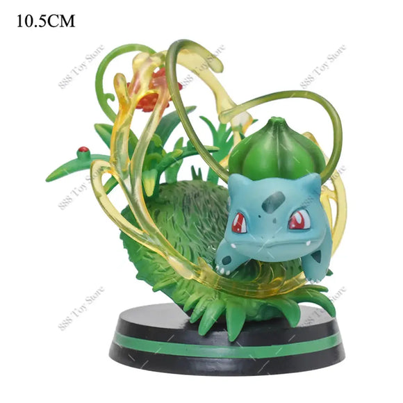 Pokemon Charizard, Squirtle, Bulbasaur, Vulpix Figures - Bards & Cards