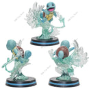 Pokemon Charizard, Squirtle, Bulbasaur, Vulpix Figures - Bards & Cards