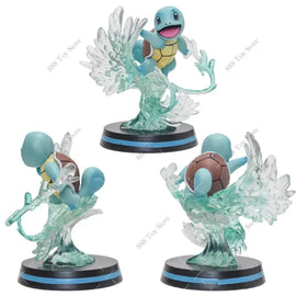 Pokemon Charizard, Squirtle, Bulbasaur, Vulpix Figures - Bards & Cards