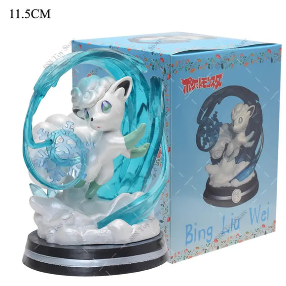 Pokemon Charizard, Squirtle, Bulbasaur, Vulpix Figures - Bards & Cards