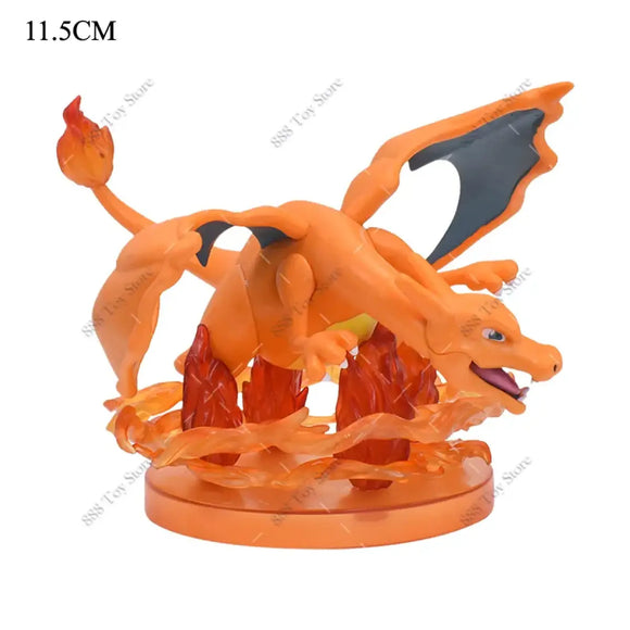 Pokemon Charizard, Squirtle, Bulbasaur, Vulpix Figures - Bards & Cards