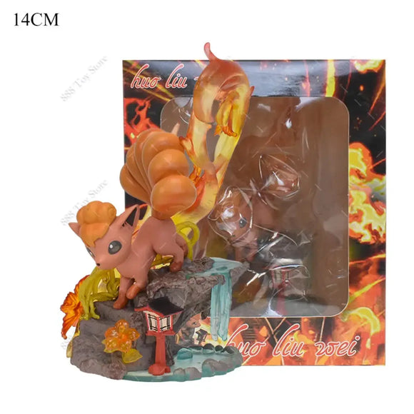 Pokemon Charizard, Squirtle, Bulbasaur, Vulpix Figures - Bards & Cards