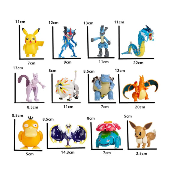 Pokemon Deformation Figures - Pikachu & Friends Collectibles - Bards & Cards