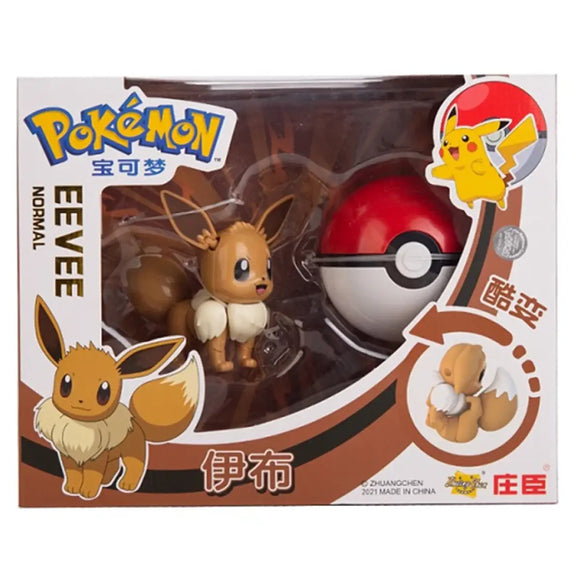 Pokemon Deformation Figures - Pikachu & Friends Collectibles - Bards & Cards
