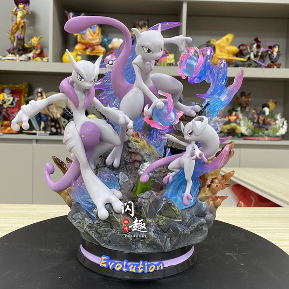 Pokemon Evolution Figures - Charizard, Eevee, Mewtwo, Gengar - Bards & Cards