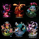 Pokemon Evolution Figures - Charizard, Eevee, Mewtwo, Gengar - Bards & Cards