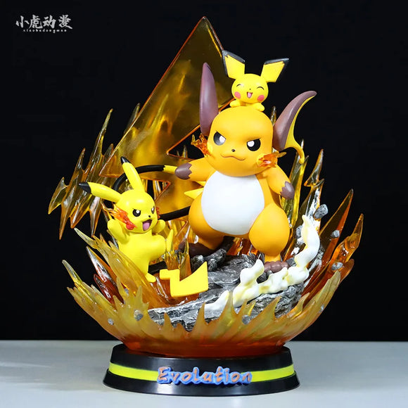 Pokemon Evolution Figures - Charizard, Eevee, Mewtwo, Gengar - Bards & Cards