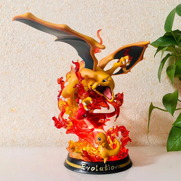 Pokemon Evolution Figures - Charizard, Eevee, Mewtwo, Gengar - Bards & Cards