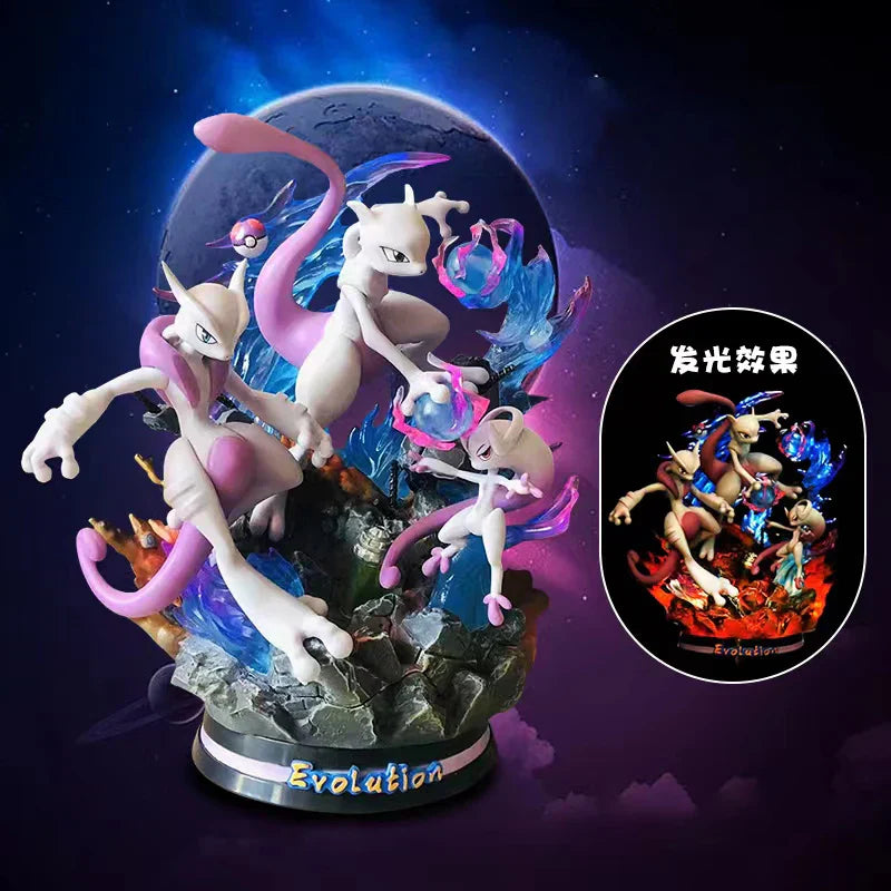 Pokemon Evolution Figures - Charizard, Eevee, Mewtwo, Gengar