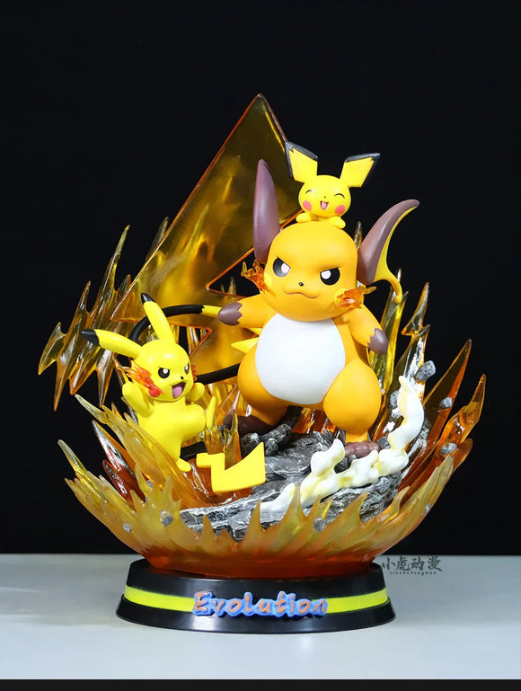 Pokemon Evolution Figures - Charizard, Eevee, Mewtwo, Gengar - Bards & Cards