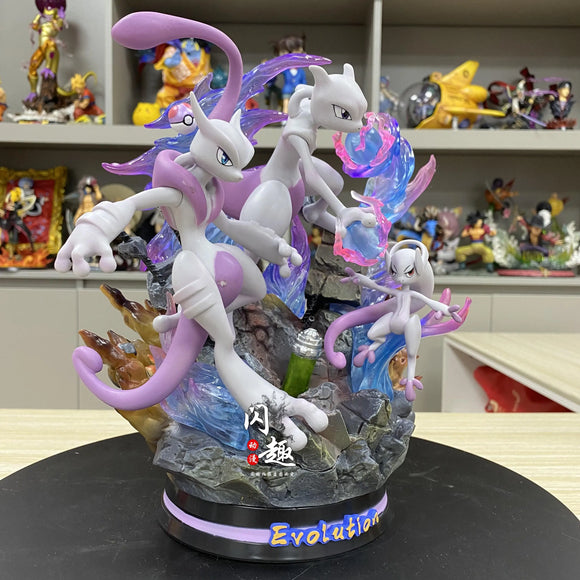 Pokemon Evolution Figures - Charizard, Eevee, Mewtwo, Gengar - Bards & Cards