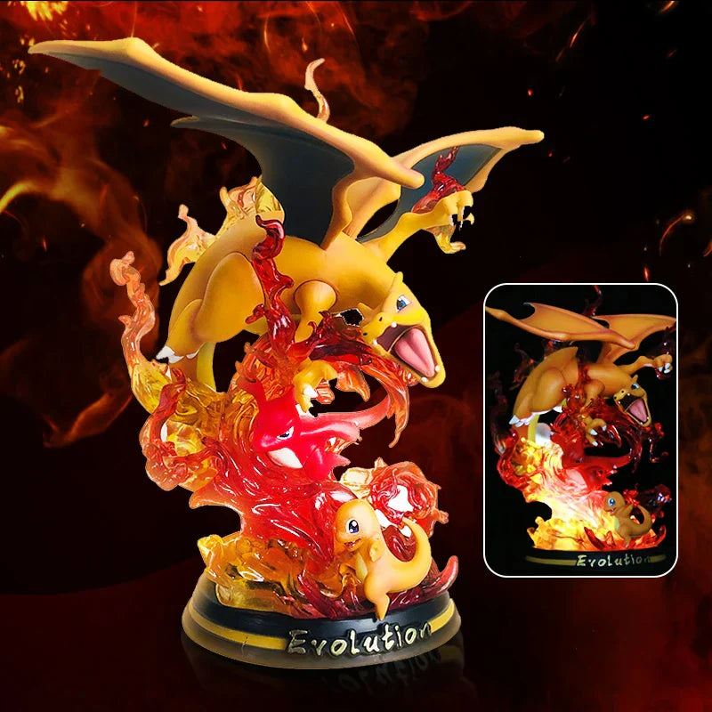 Pokemon Evolution Figures - Charizard, Eevee, Mewtwo, Gengar