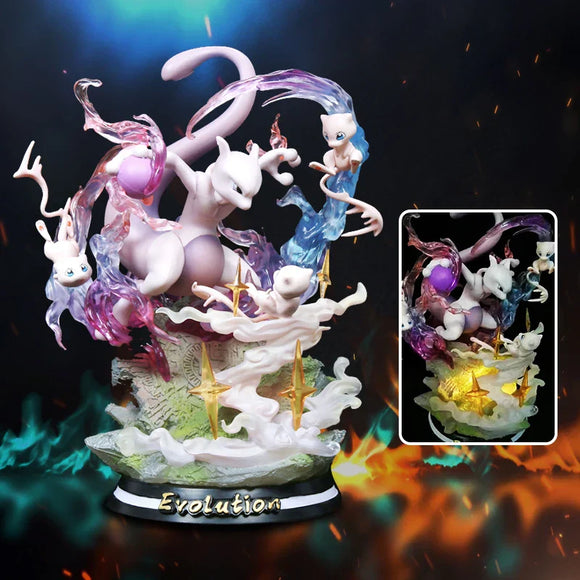 Pokemon Evolution Figures - Charizard, Eevee, Mewtwo, Gengar - Bards & Cards