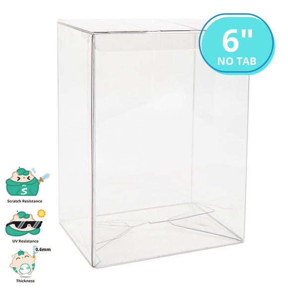 Shumi .6mm Protectors [No Tab] - 6-Inch POP Size - Bards & Cards