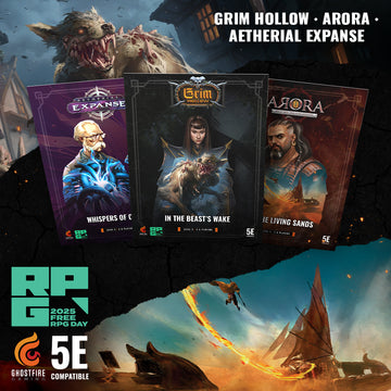 Sat 6/21/2025, 7:30 pm - Free RPG Day: Grim Hollow - In the Beast's Wake (Brandon) - Bards & Cards