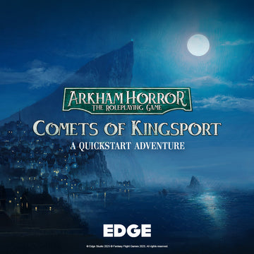 Sat 6/21/2025, 5:00 pm - Free RPG Day: Arkham Horror RPG - Comets of Kingsport (Harrison) - Bards & Cards