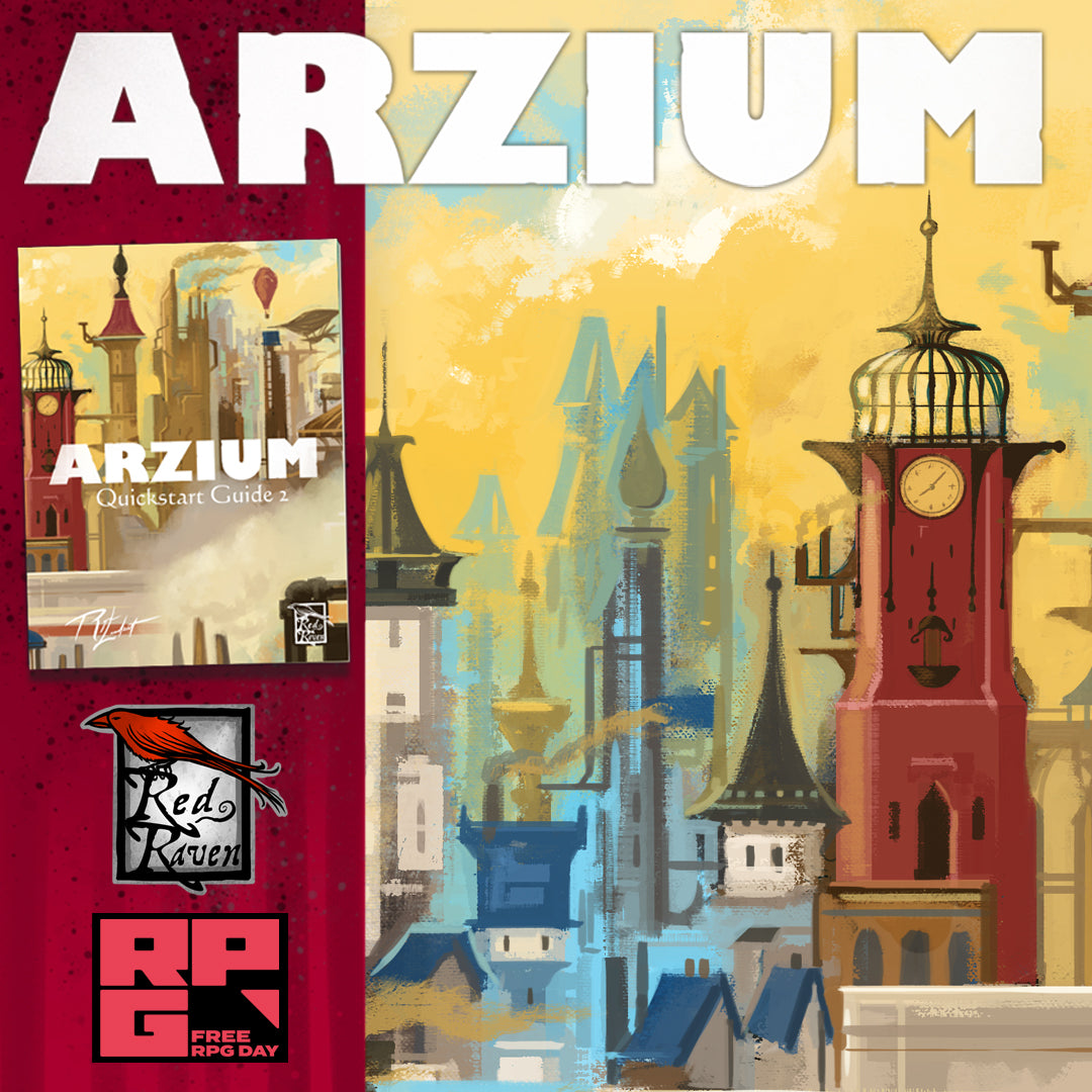 Sat 6/21/2025, 12:00 pm - Free RPG Day: Arzium RPG Adventure - Airships & Cults (Tony)