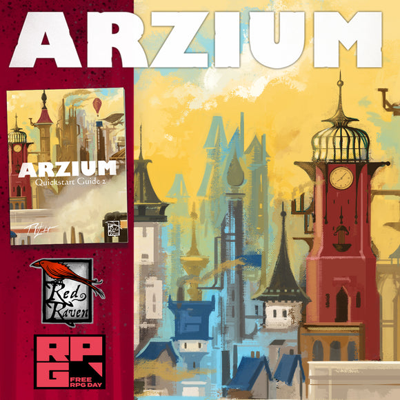 Sat 6/21/2025, 12:00 pm - Free RPG Day: Arzium RPG Adventure - Airships & Cults (Tony) - Bards & Cards