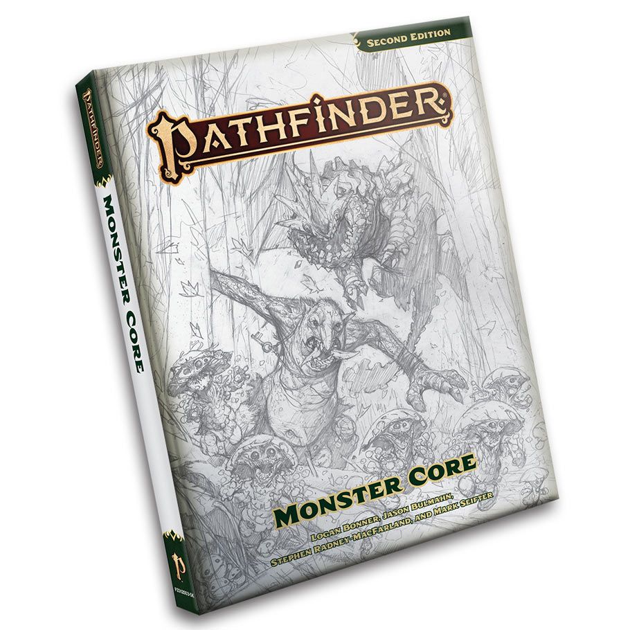 Pathfinder 2E: Monster Core Sketch Cover Edition (Hardcover) - Bards & Cards