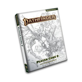 Pathfinder 2E: Player Core 2 Sketch Cover (Hardcover) - Bards & Cards