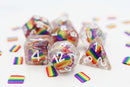 Foam Brain Games Pride Flag RPG Dice Set - Bards & Cards