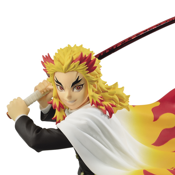 Banpresto: Demon Slayer: Kimetsu no Yaiba - Vibration Stars Kyojuro Rengoku (Version B) - Bards & Cards