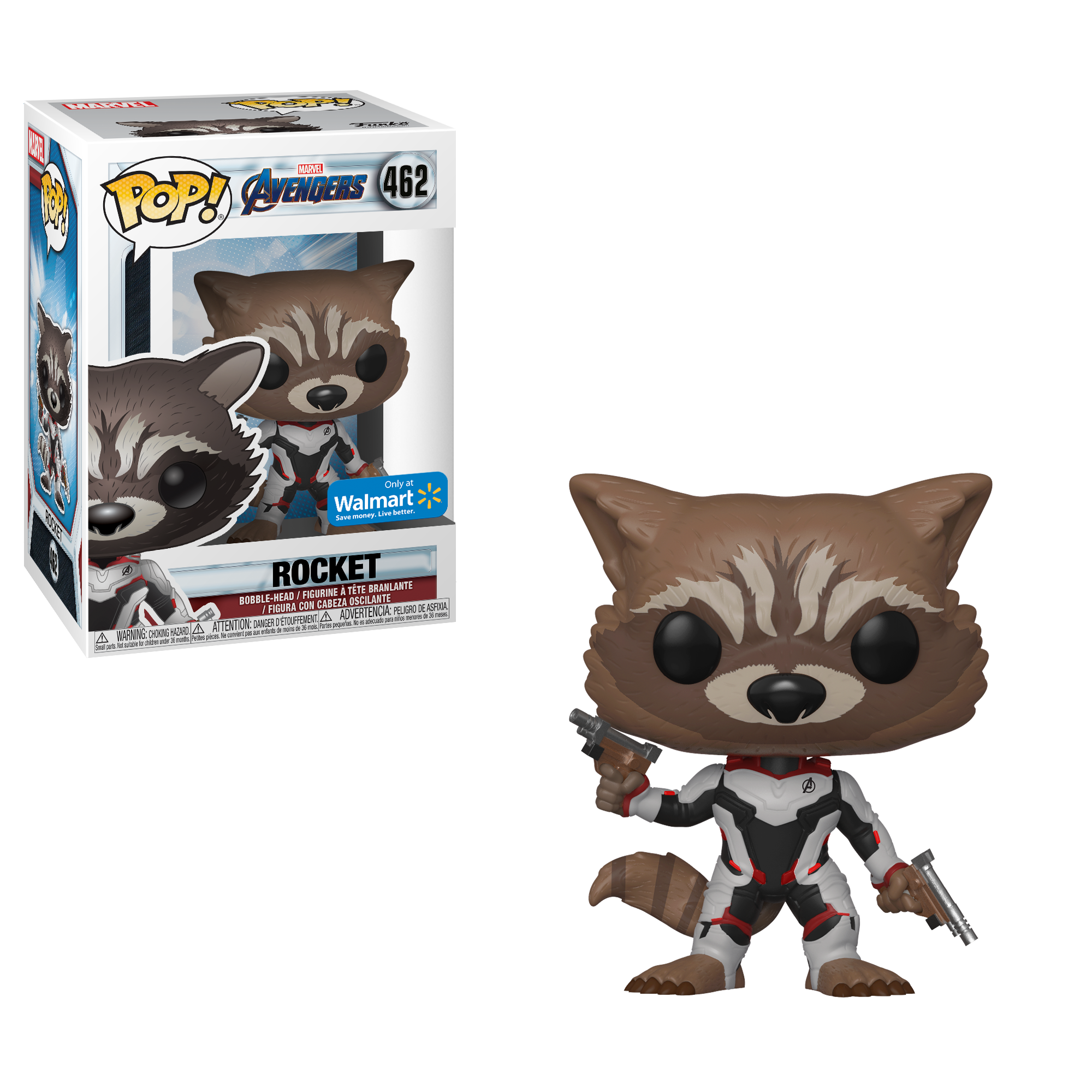 Funko POP! Avengers: Endgame - Rocket Vinyl Figure #462 Walmart Exclusive (NOT 100% MINT)