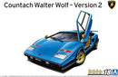 Aoshima: 1/24 '76 WOLF Countach Version 2 Scale Model Kit #18 - Bards & Cards
