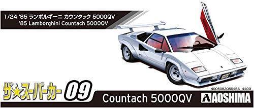 Aoshima: Initial D - 85' Lamborghini Countach 5000QV 1/32 Scale Model Kit #9 - Bards & Cards