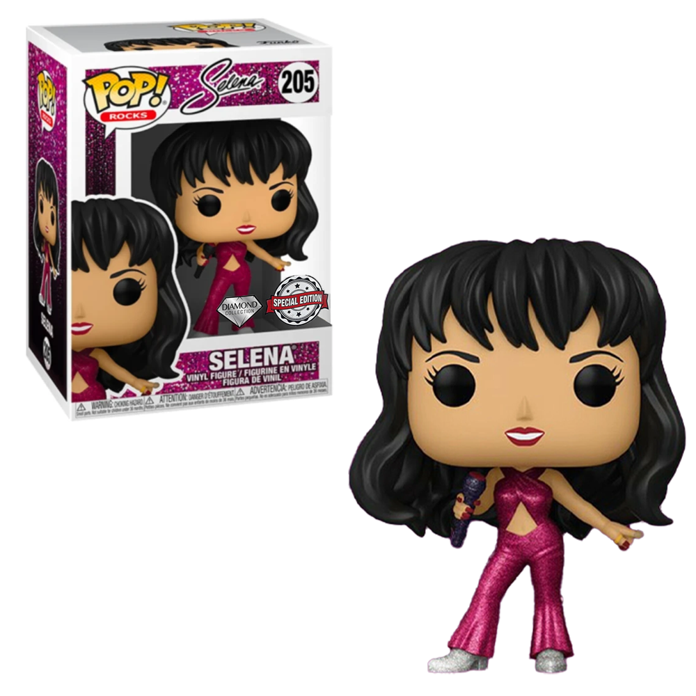 Funko POP! Rocks: Selena - Selena (Burgundy Outfit)(Diamond Collection) Vinyl Figure #205 Special Edition Exclusive [READ DESCRIPTION]