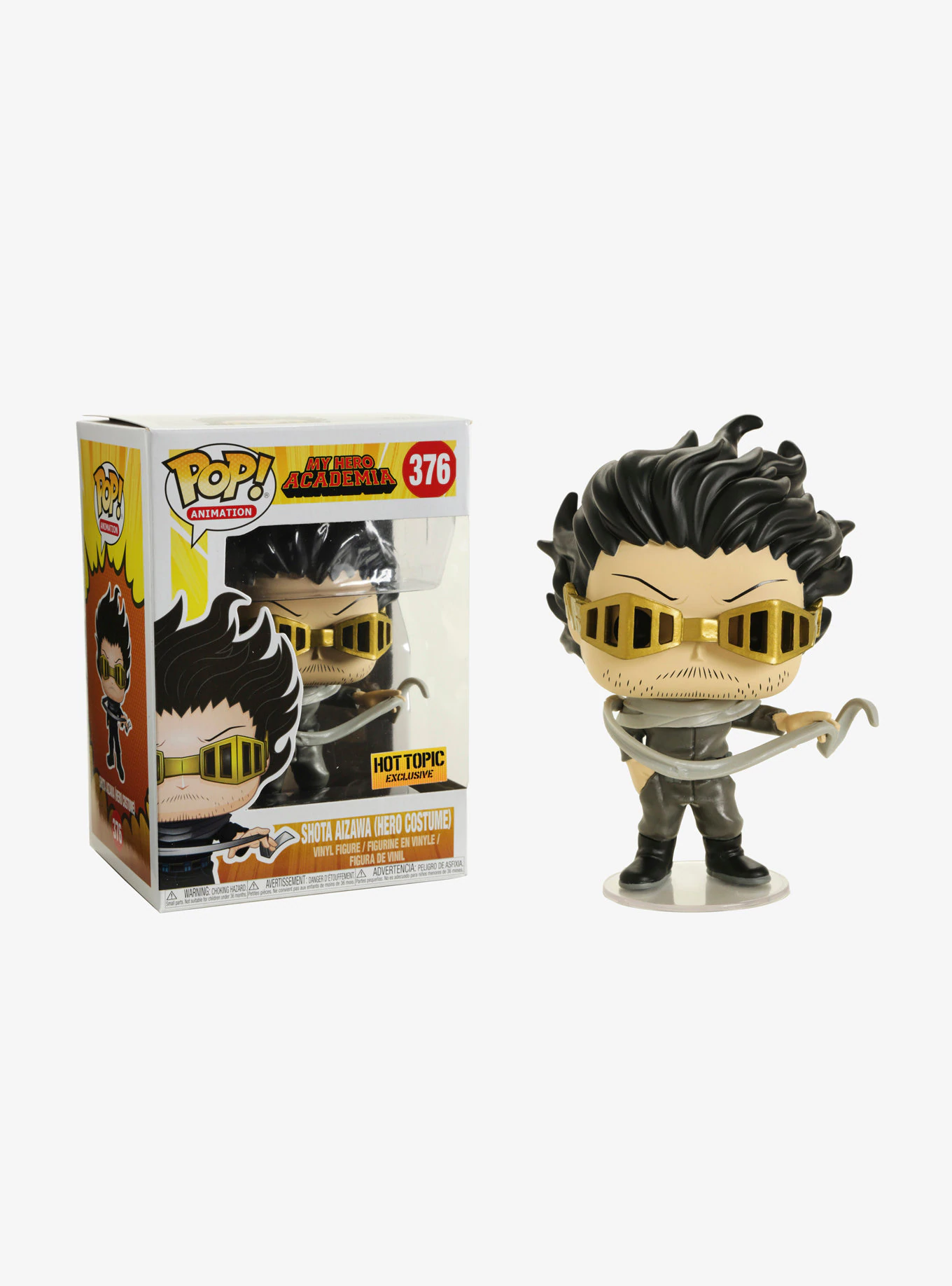 Funko POP! My Hero Academia - Shota Aizawa (Hero Costume) Vinyl Figure #376 Hot Topic Exclusive (NOT 100% MINT) - Bards & Cards