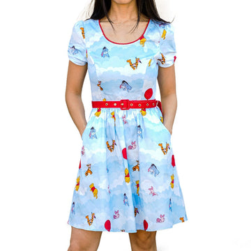 Stitch Shoppe by Loungefly: Disney Winnie the Pooh - Up in the Clouds "Laci" Dress - Bards & Cards