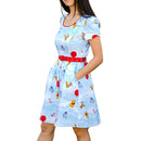 Stitch Shoppe by Loungefly: Disney Winnie the Pooh - Up in the Clouds "Laci" Dress - Bards & Cards