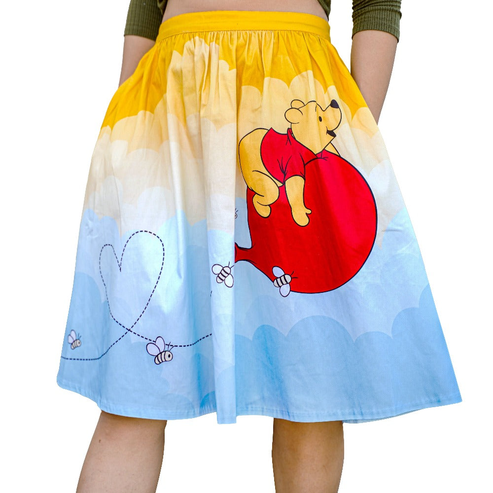 Stitch Shoppe by Loungefly: Disney Winnie the Pooh - Balloon Clouds "Sandy" Skirt with Pockets