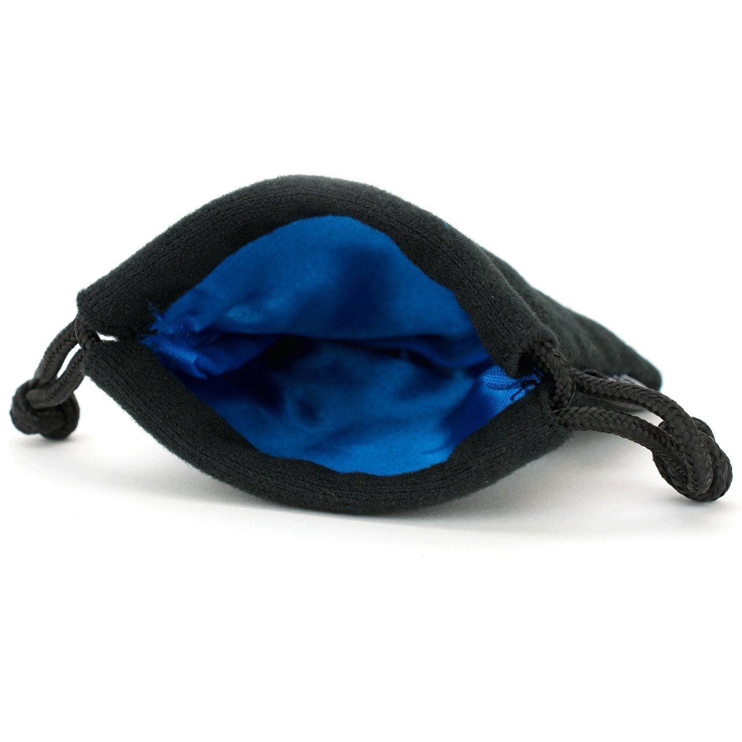 Small Dice Bag 3.75x4 - Black Velvet Exterior, Satin Non-Rip Liner - Multiple Colors Available - Bards & Cards