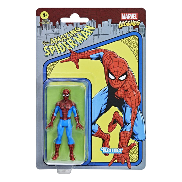 Retro Collection Marvel Legends - Spider-Man 3.75-inch Action Figure - Bards & Cards